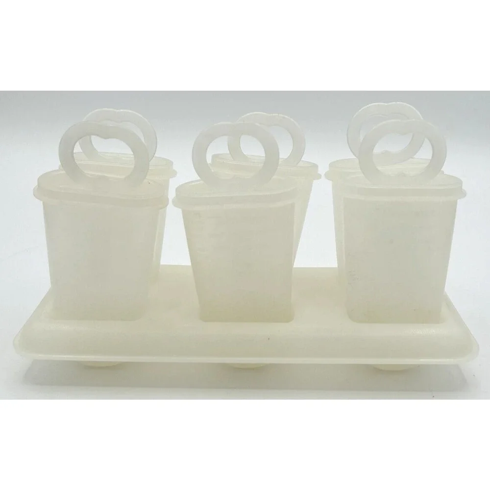 Vintage Tupperware Set‎ of 6 Popsicle Makers with Tray and Lids SKU U149